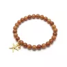 Bracelet extensible Majoris avec breloque etoile de mer et perles naturelles