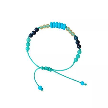 Bracelet Anno enfant pierres naturelles et turquoises