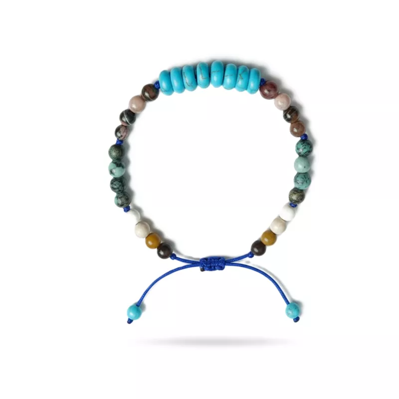 Bracelet Anno enfant pierres naturelles et turquoises Bracelet Anno enfant pierres naturelles et turquoises