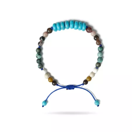 Bracelet Anno enfant pierres naturelles et turquoises