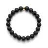 Bracelet homme perles naturelles 10mm rondes acier inoxydable