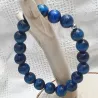 Bracelet homme perles naturelles 10mm rondes acier inoxydable