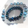 Bracelet homme perles naturelles 10mm rondes acier inoxydable