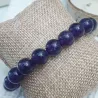 Bracelet homme perles naturelles 10mm rondes acier inoxydable