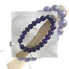 Bracelet homme perles naturelles 10mm rondes acier inoxydable