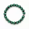 Bracelet homme perles naturelles 10mm rondes acier inoxydable