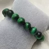 Bracelet homme perles naturelles 10mm rondes acier inoxydable