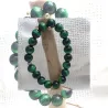 Bracelet homme perles naturelles 10mm rondes acier inoxydable