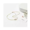 Collier Nova avec perles d’eau rosée et blanche
