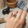 Bague Vibe réglable en pierre naturelle | Bouly&Cailloux
