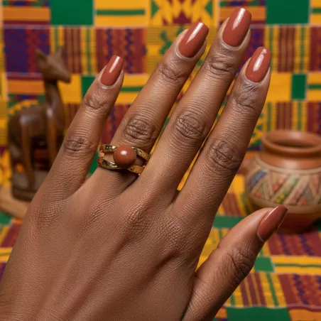 Bague Vibe réglable en pierre naturelle | Bouly&Cailloux