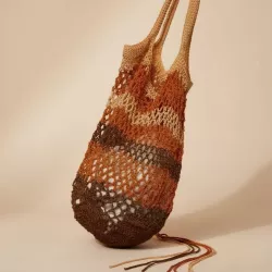 Sac Carica crochete main au coton ciré
