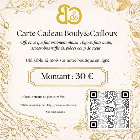 carte cadeau de Bouly&Cailloux