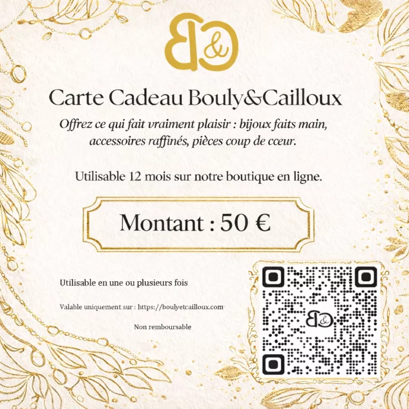 carte cadeau de Bouly&Cailloux