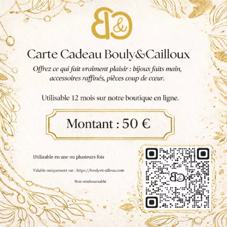 carte cadeau de Bouly&Cailloux