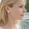 Boucles d’oreilles clous Essentiels – Howlite – vue 15