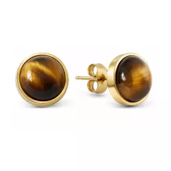 Boucles d’oreilles clous Essentiels – Oeil de tigre – vue 19