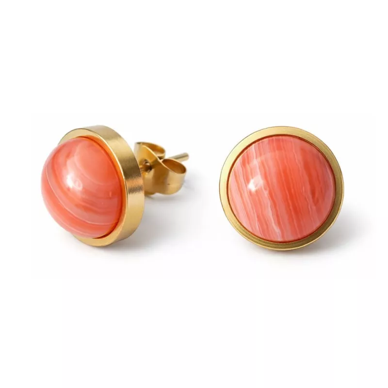 Boucles d’oreilles clous Essentiels – Agate – vue 25