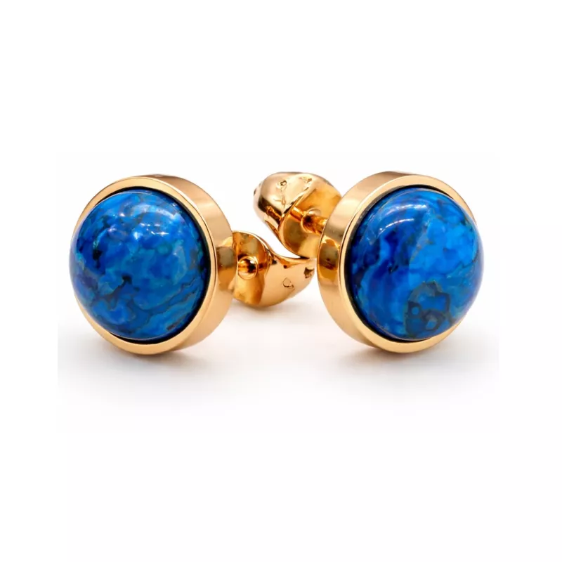 Boucles d’oreilles clous Essentiels – Apatite – vue 39