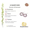 le quartz  en lithotherapie dans les boucles d'oreilles Setaria