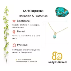 Collier pendentif Anse – Turquoise
