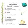 Collier pendentif Anse, vertu de la turquoise