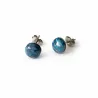 Boucles d oreilles clous pierre naturelle cabochon