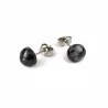 Boucles d oreilles clous pierre naturelle cabochon