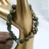 Bracelet en opales vertes irrégulières