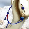 Bracelet fil Eta – Lapis Lazuli – acier inoxydable doré – pierre naturelle
