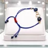 Bracelet fil Eta – Lapis Lazuli – acier inoxydable doré – pierre naturelle
