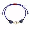 Bracelet fil Eta – Lapis Lazuli – acier inoxydable doré – vue du bracelet