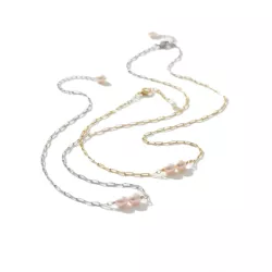 Collier Nova avec perles d’eau acier inoxydable