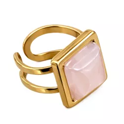 bague victoria acier inoxydable pierre naturelle fond blanc