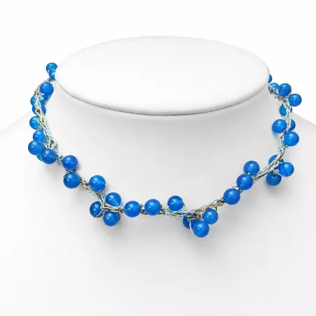 Collier fantaisie crochet avec breloque atelier Bouly&Cailloux