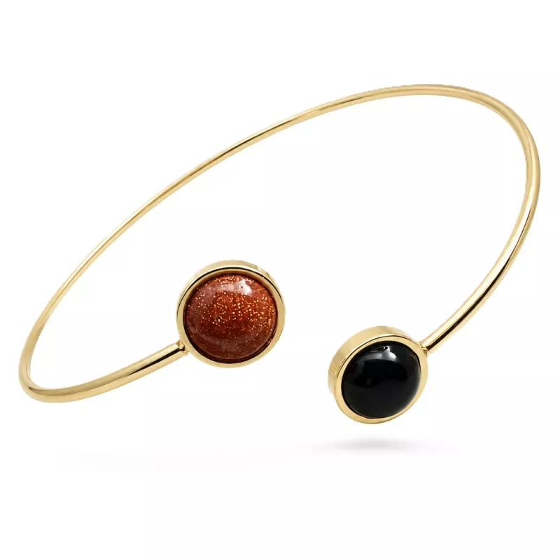 Bracelet jonc Georgette reglable fait main Bouly&Cailloux