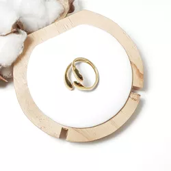 Bague minimaliste en acier inoxydable finition miroir