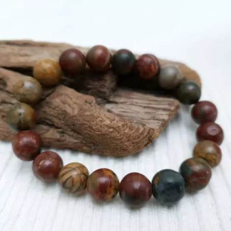 Bracelet en jaspe picasso