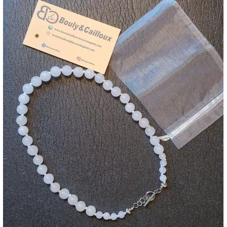 Collier en Jade blanc