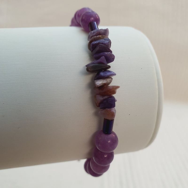 bracelet fil lilas